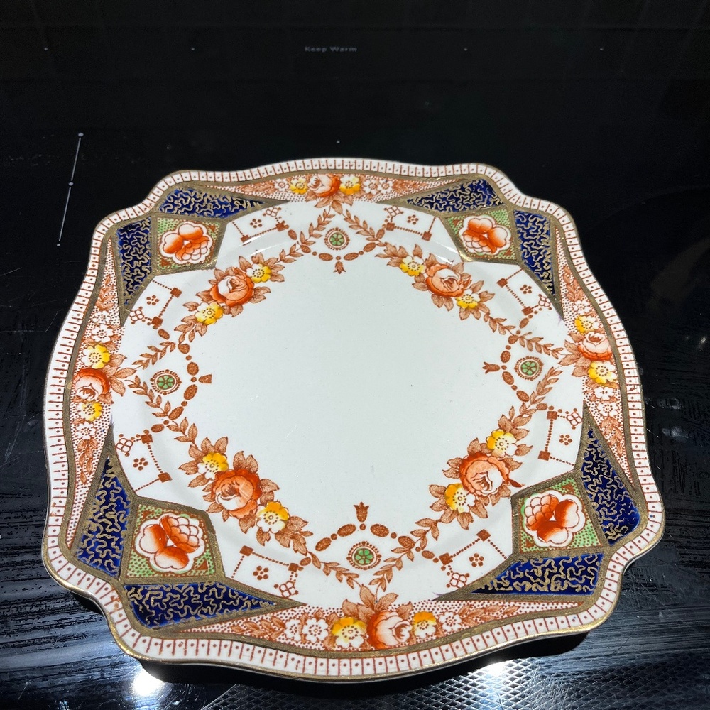 Royal Staffordshire Stafford Vintage Cake Plate Imari Style Pattern